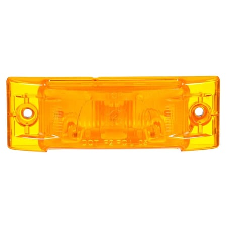 Truck-Lite Super 21, Incandescent, Yellow Rectangular, 1 Bulb, Marker Clearance Light, Pc, 2 Screw, Super 21 21200Y3